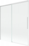 Mexen Rox vannisein 2-tiivaline l&uuml;kand, 150 x 150 cm, l&auml;bipaistev, valge - 8C9-150-001-20-00