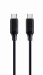 Gembird USB-C PD toite- ja andmekabel CC-USB2-CMCM100-1.5M 100 W, 1.5 m, must, 2 x USB-C