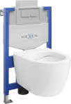 Mexen Carmen seinaalune WC komplekt Fenix XS-U koos WC-potiga, valge l&auml;ige - 6853388XX00, 49x37x34
