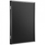 Jersey vitriinraam, 59x79x4 cm, must, puidust raam