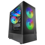 Korpus MicroATX korpus - MARS GAMING - MC-ONYX - Metallv&otilde;rgust esipaneel - 3x ARGB FDB - Karastatud klaasist k&uuml;lgpaneel