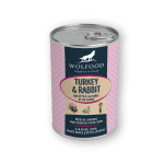 Wolfood Turkey & Rabbit kalkuniliha ja k&uuml;&uuml;likulihaga, 400 g
