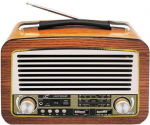 Kaasaskantav retro raadiovastuv&otilde;tja Bluetoothi, AM/FM/SW ja p&auml;ikesetoitega