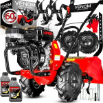 Bensiinimootoriga mullafrees VENOM 196 cm&sup3;, 48 cm, tagurpidik&auml;ik, tagumine agregaat