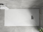 Mexen Hugo ristk&uuml;likukujuline du&scaron;ialus SMC 180 x 90 cm, valge, inox katteplaat - 42109018-X, 180 x 90 cm