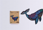 Puidust &ouml;kopuzzle 125 Mighty whale A3 - PuzzleOK