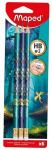Kustutuskummiga pliiats Maped Dragon Hb, 6 tk.
