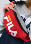 Fila v&ouml;&ouml;kott Slim &ndash; stiilne must, punane, hall k&auml;ekott