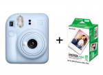 Hetkekaamera FUJIFILM INSTAX MINI 12 (pastellsinine) + 20 FUJIFILM Instax Mini filmi (l&auml;ikiv) (v&auml;rviline)
