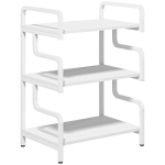 Riiul ratastega liikuv 77 x 55 x 40 cm valge