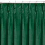 Aksominės užuolaidos VELVET FLEX 530&times;225 cm tamsiai žalia