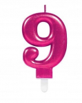 Roosa kookik&uuml;&uuml;nal "9", 8 cm