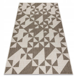 Sisal punutud vaip 60x110 cm, geomeetriline muster