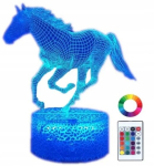 3d Led &ouml;&ouml;lamp hobune kaugjuhtimispuldiga