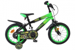 Laste jalgratas Volare Strike, 14", must / roheline