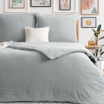 Voodipesukomplekt Musliin, 140x200 cm, 1 tk 70x80 cm, 100 % puuvill, hall