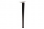 Gtv Laua jalg 1362971, 710mm, 60mm, teras, must, reguleeritav k&otilde;rgus 30mm