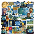 50 tk. Van Goghi kleebiste komplekt jalgrattale, veekindel
