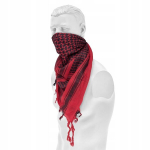 Arafatka sall Mil-tec 110x110 cm, punane/must