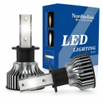 H1 Turbo LED auto esitulede pirnid 30000LM &uuml;lieredad 6000K valge valgusega 2 tk