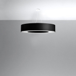 Sollux Lighting rippvalgusti Saturno 90, must/valge