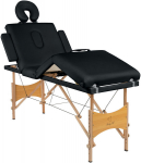 Massaažilaud BodyFit, 4-osaline, puidust, kokkupandav