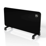 Klaasist radiaator 2000W 82x24x42 cm must