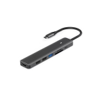 Adapteri USB-t&uuml;&uuml;pi C-HDMI, 3x USB-t&uuml;&uuml;pi A, SD, TF, C-t&uuml;&uuml;pi USB PD100W