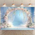 Elegantne Lilleline Fototaust Kaared Pulmadeks Pickify, 100 * 150 cm / 39 colių &times; 59 colių