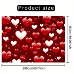 Pol&uuml;esterist romantiline peob&auml;nner taustaks Pickify, 149.86cm X 204.98cm