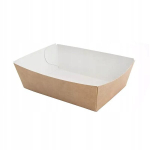 V&auml;ikesed pabertaldrikud friikartulid maap&auml;hklid oscypek sn&auml;kid 9x6x3 cm 100 tk., Maži popieriniai padėkliukai bulvytėms, žemės rie&scaron;utams, oscypek užkandžiams 9x6x3 cm 100 vnt.