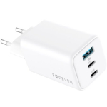 Forever Gan 65w laadija: 2x Usb-c, 1x Usb, Pd/qc