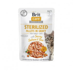Brit Care steriliseeritud kassidele l&otilde;he ja tuuniga, 85 g