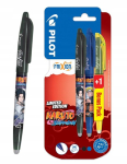 Komplekt Frixion Naruto: 2 pliiatsit (sinine, must) + marker