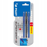 Pliiatsite komplekt Pilot Super Grip G: 2 sinist, 1 must