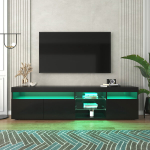 TV kapp, muudetav LED valgus, klaaslaminaat, 180x35x48 cm