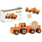 Drewniany Edukacyjny Traktor Klocki 15351