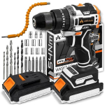 Akuga l&ouml;&ouml;kpuur-trell Abrams 2x21,6 V 2,5 Ah, harjavaba mootor, 1200 W