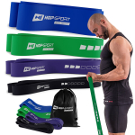 Hop-sport 4 takistuskummi komplekt 12-80 kg power band treeningu- ja venituskumm