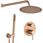 Seina Sisse Paigaldatav Du&scaron;ikomplekt Rea Lungo Brush Copper 25X36X16CM