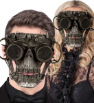 Steampunk koljumask Widmann pruun