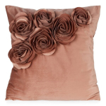 Eurofirany dekoratiivne padjap&uuml;&uuml;r Flores 1, 45x45 cm, oranž
