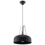 Sollux Lighting riputatav valgusti Casco, must/valge