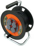 Kummist pikendusjuhe trumlil, 4 pesa, 40m, Ip44