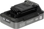 Aku 18V 2Ah laadimisindikaatoriga - BLACK+DECKER - BDL2018S-XJ - Must