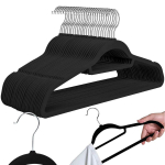 Veluurist riidepuud, libisemisvastased, mustad, 20 tk