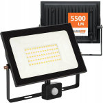 Led kohtvalgusti 50w 5500lm Ip65 4000k liikumisanduriga