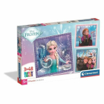 Pusle &bdquo;Lumekuninganna&ldquo; tegelastega Clementoni Frozen 25021, 3x48 tk.
