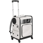 Lemmiklooma transpordikott ratastel, 37,5 x 20 x 50 cm, hall