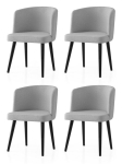 4-osaline s&ouml;&ouml;gitoolide komplekt Soft - 4101, must/hall, Tool, pehme - 4101 V4, 57x81x57 cm, p&ouml;&ouml;k